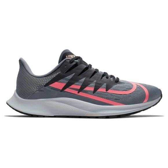 Nike size 9 Zoom Rival Fly Running Shoes Sneakers Gray, Neon Pink, Black - Picture 1 of 13